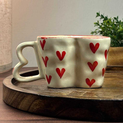 Heart Shaped Ceramic Mug
