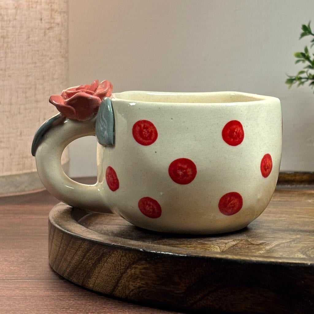 Rosy Dot Ceramic Cup