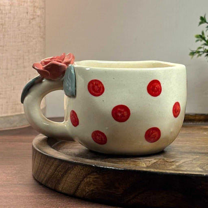 Rosy Dot Ceramic Cup