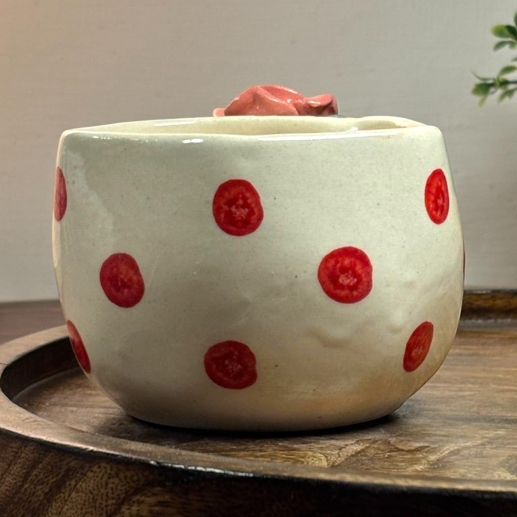 Rosy Dot Ceramic Cup