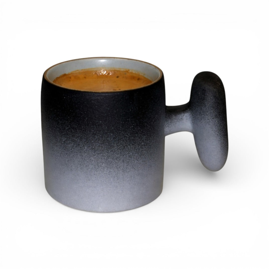 Wabi Fade Demitasse Cup (80 ml Espresso Cup) - Black and White