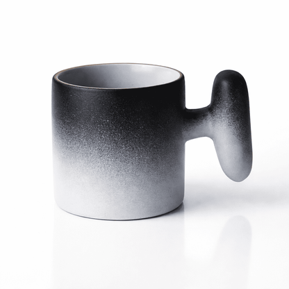 Wabi Fade Demitasse Cup (80 ml Espresso Cup) - Black and White