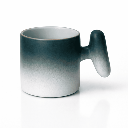 Wabi Fade Demitasse Cup (80 ml Espresso Cup) - Set - Green and White